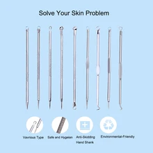 Набор инструментов для удаления угревая игла из нержавеющей стали, инструмент для удаления дефектов кожи, практический набор инструментов для красоты