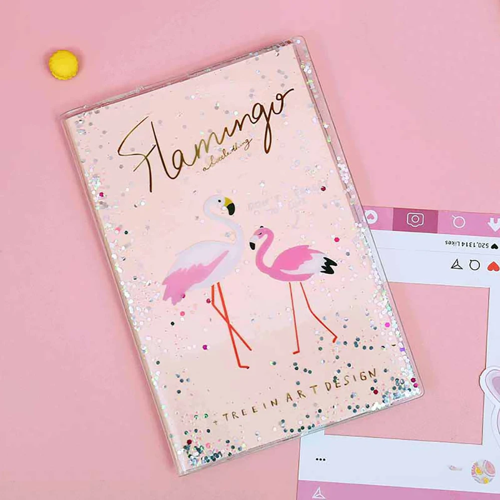 Портативный милый Kawaii Мультфильм Фламинго клубника расписание тетрадь Блокнот