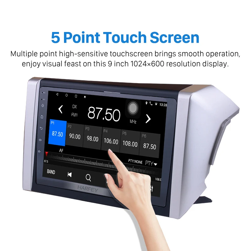 Cheap Harfey Quad Core Car Radio GPS Navigation Android 8.1/7.1 Car Audio Player For 2015 Toyota Innova(RHD) With WIFI Bluetooth 3G 2