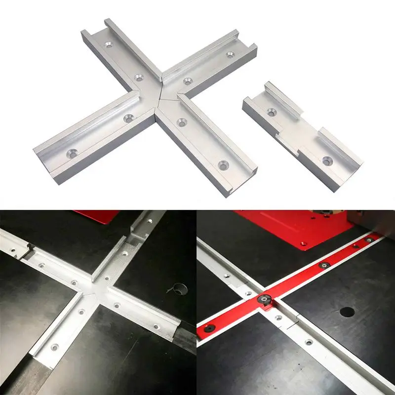 4 Pcs 1 Piece Electric Circular Saw Flip Table Woodworking Miter Track Cross Woodworking Track Router Table Saw Woodworking Tool