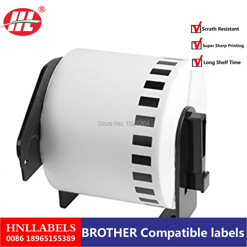 50x рулоны совместимые с Brother этикетки наклейка на штрих код dk22205 dk 22205 22205|Офисная
