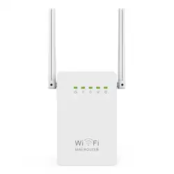 300 Мбит/с маршрутизатор сеть ретрансляции Wi-Fi усилитель широкого диапазона N300 одного увеличение две внешние антенны ЕС AU США