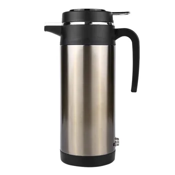 

12V/24V Electric Kettle1200ml In-Car Kettle Travels Trip Coffee Tea Heated Mug Motor Hot Water For Car Or Truck Use Waterkoker