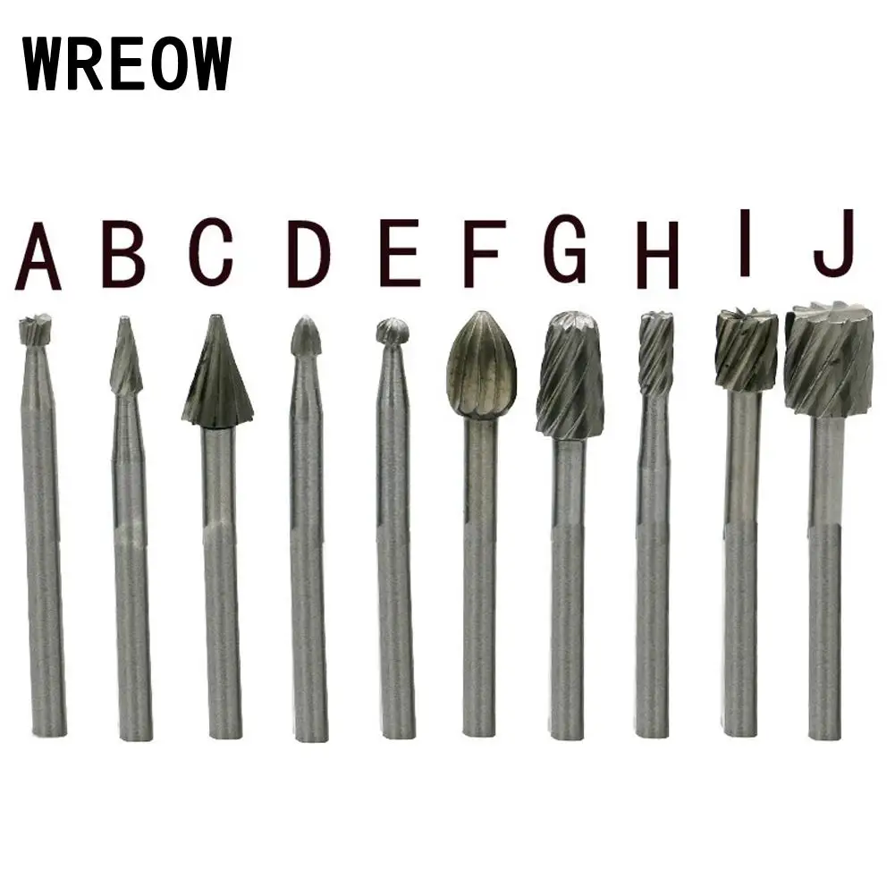 

Wood high speed steel rotary file Mini Round HSS Burr Set Carving Rasp Drill Bits chamfering grooving reaming Portable Tools