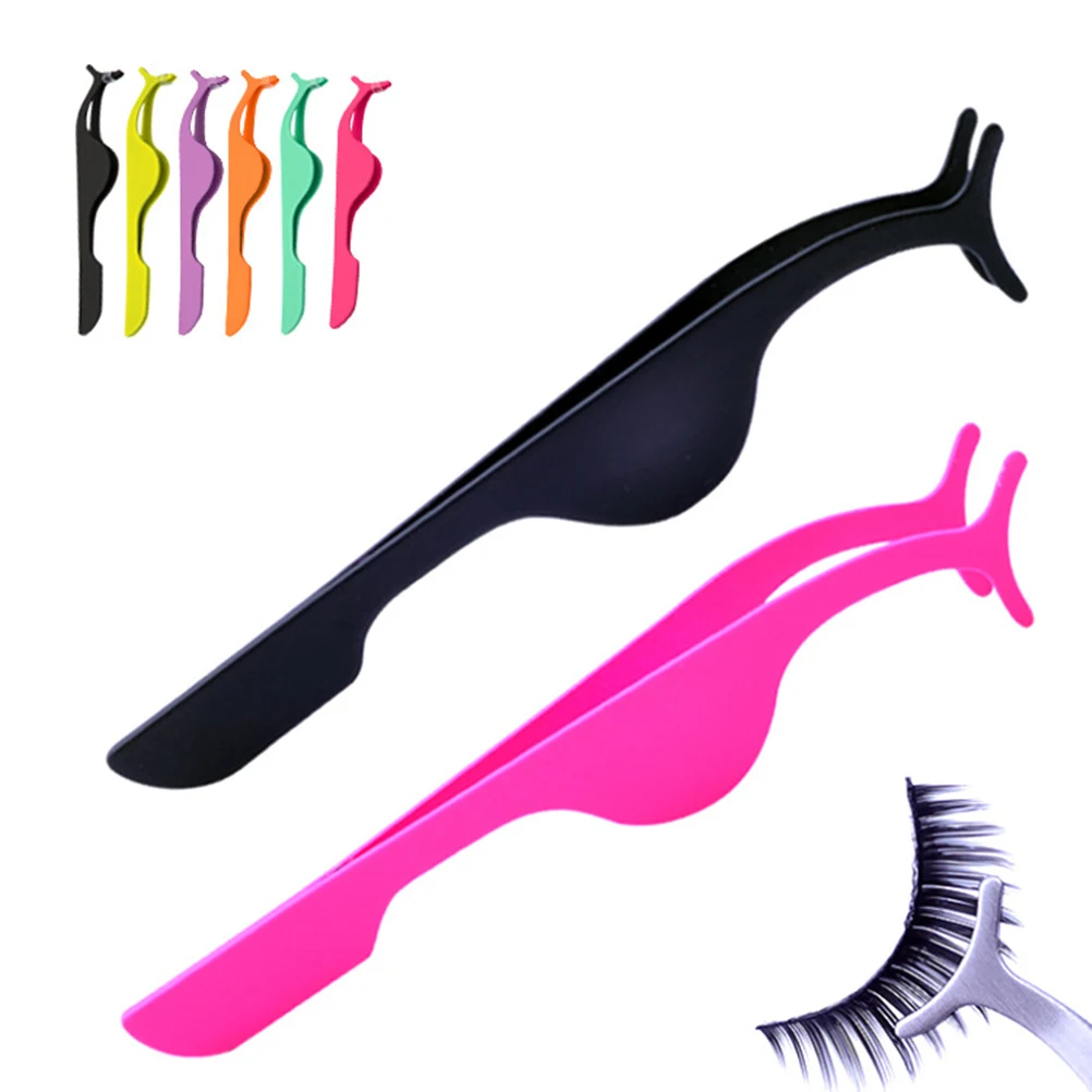 

Black False Eyelash Applicator Extension Applicator Remover Clip Tweezers Nipper For Easy Lash Application And Removal