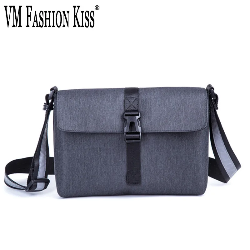 

VM FASHION KISS Nylon Water Repellent Casual Male Messenger Bag Young Fashion Crossbody Bags For Men New Multifunction