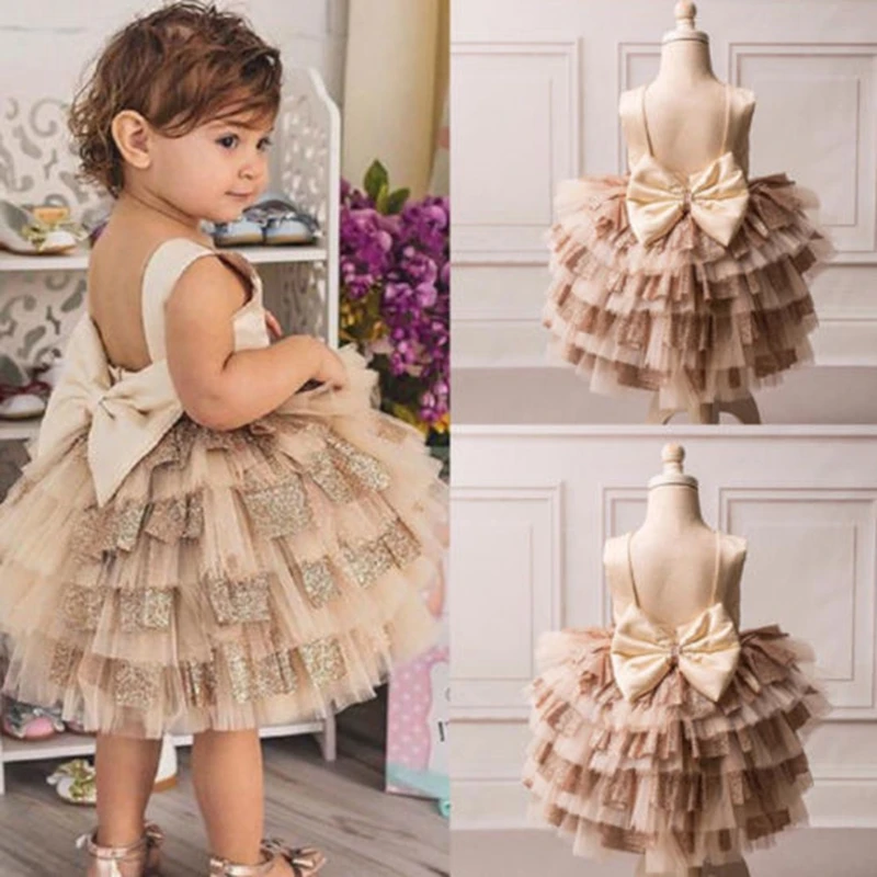 CANIS 2018 Sweet Toddler Baby Girl Party Tutu Dress Sequin Bling ...