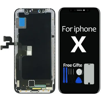 Quality 100% Test OEM OLED LCD Replacement For iPhone X LCD Display 3D Digitizer Touch Screen Assembly Black Color