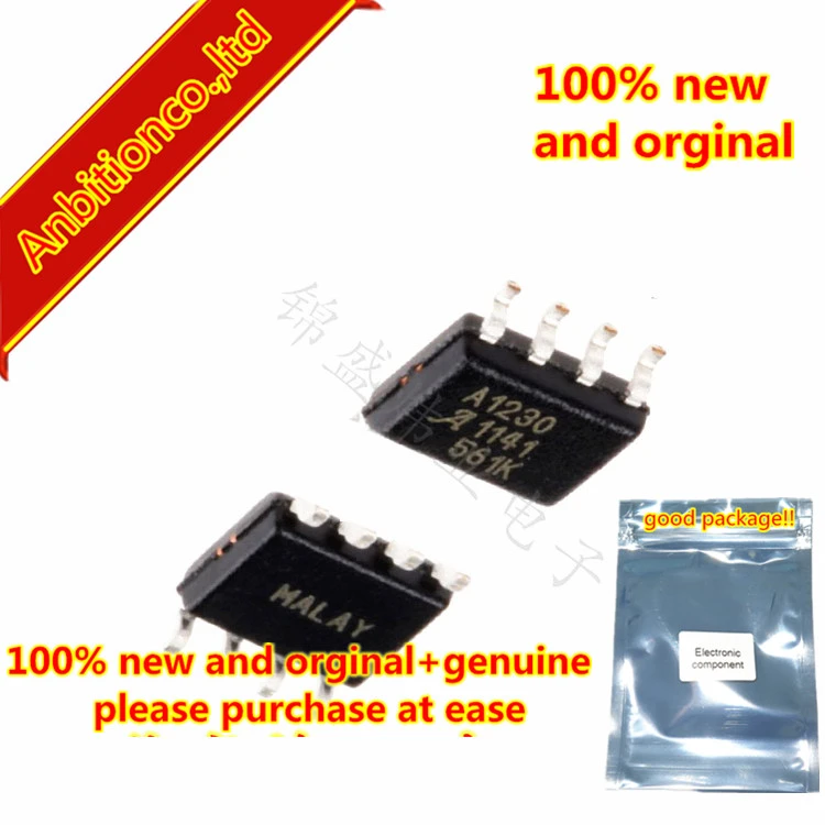 10Pcs A1230LLTR-T A1230 SOP-8 Bipolar Hall Effect Sensor 10Pcs A1230LLTR-T A1230 SOP-8 Bipolar Hall Effect Sensor