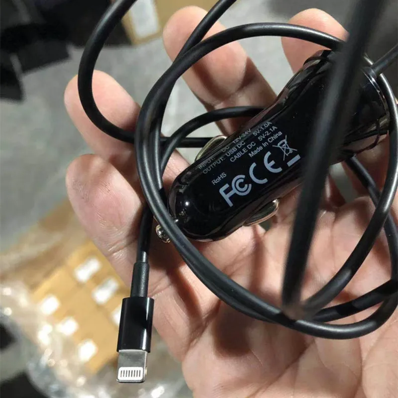 Высококачественное Автомобильное usb устройство для зарядки телефона 12 в 24 2 1 а/1 А
