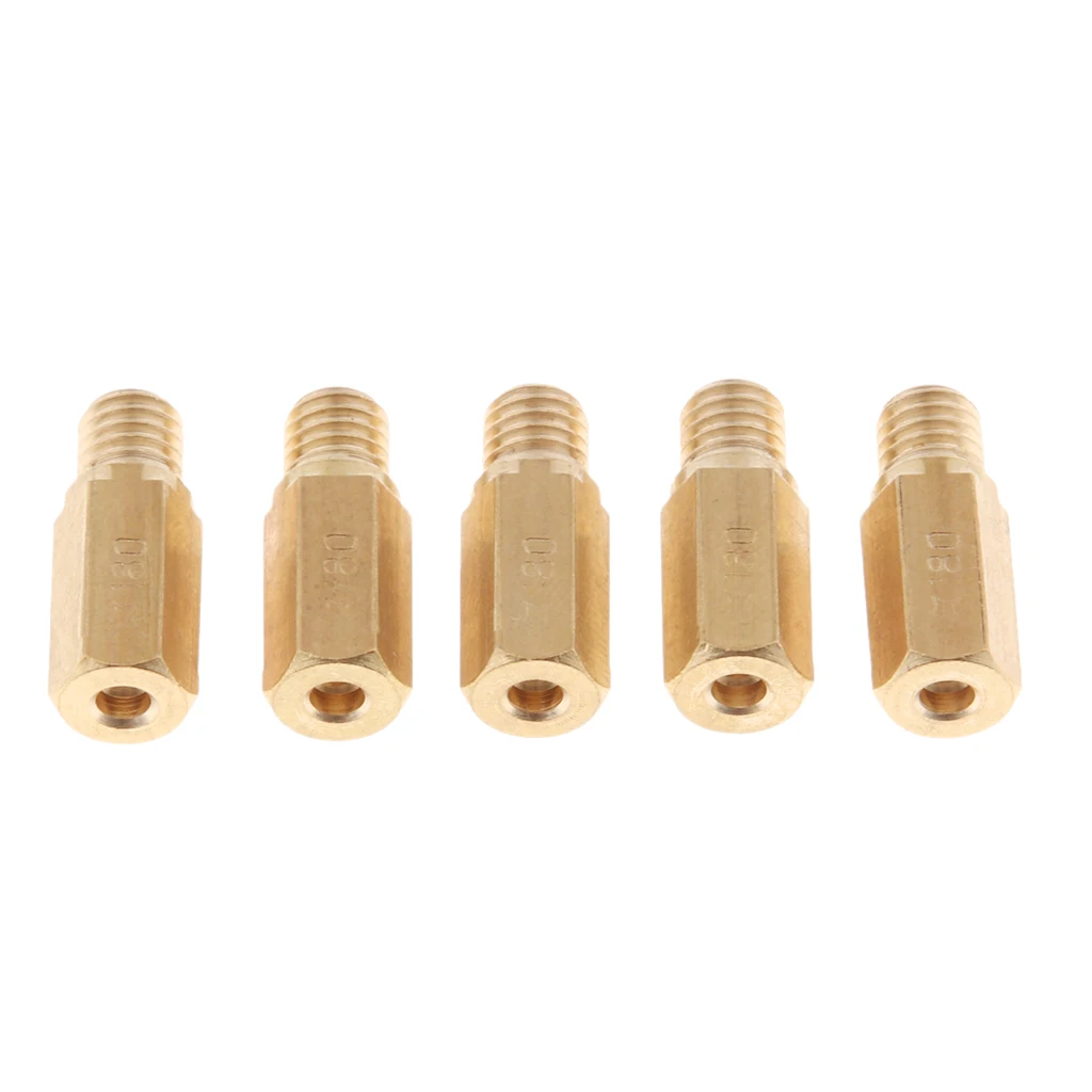 

5pcs 180 Hex Carburetor Main Jet Kit for Keihin FCR, KOSO, OKO, PWK, PE Carb