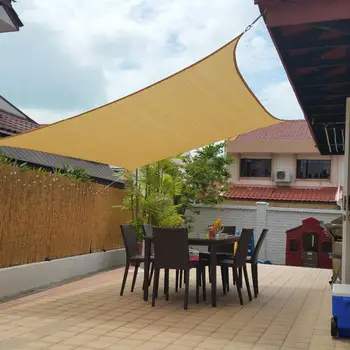 

Sun Shade Sail Outdoor Sand Uv Block Camping Hiking Yard Sun Shelter Garden Patio Awning Canopy Sunscreen Anti-Uv Block