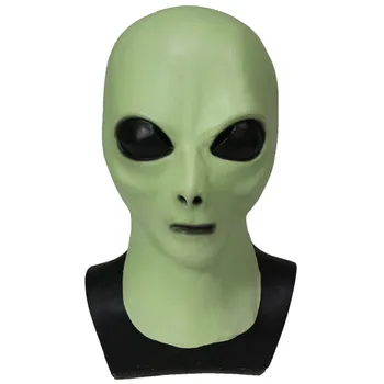 

Realistic Adults Halloween Deluxe Latex Full Head Aliens Mask for Halloween costume