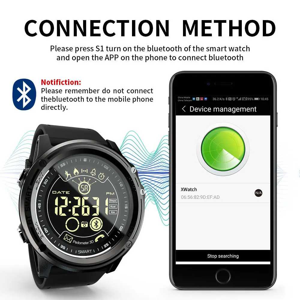 LOKMAT Men's Fashion Smart Watch Sport Pedometer Waterproof Bluetooth Ultra-long Standby Digital Smartwatch For Ios And Android LOKMAT Men's Fashion Smart Watch Sport Pedometer Waterproof Bluetooth Ultra-long Standby Digital Smartwatch For Ios And Android