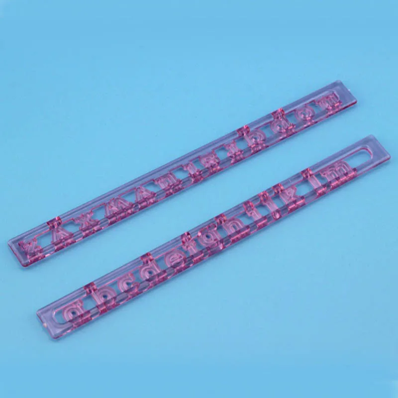 

Kitchen Gadgets 2Pcs/set Plastic English Letters Portable Alphabets Fondant Molds Cake Dessert Decoration