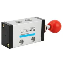 G1/4 стороны пуш-ап ручной Управление пневматический клапан 2 Позиция 3 Way K23R5-08