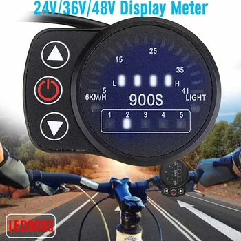 

Electric Bicycle Ebike LED display intelligent Control Panel Electric Scooter Display Meter 24V/36V/48V KT-LED900S Electric Bike