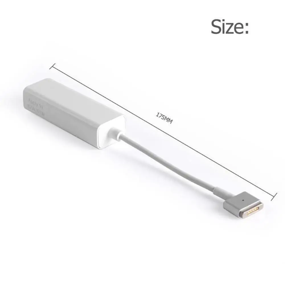 

Type C to Magsafe1 Tip 45W Magsafe2 Tip 60W Converter for Mackbook Pro Portable USB C USB3.1 to Magsafe Interface Adapter White