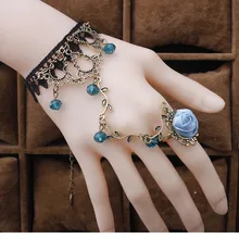 Новая коллекция в стиле Лолиты; Винтаж Элитный бренд текстура темперамент кружевной браслет цепь для невольников браслет для Для женщин M30