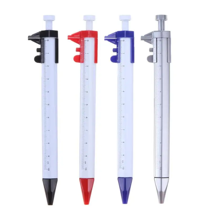 

Multifunctional Scale Ruler Ballpoint Pen Screwdriver Caliper Level Pen with Blue Refill Stationery School Office Supplies Gifts