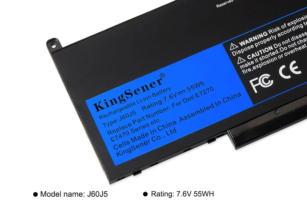 KingSener J60J5 устройство замено ноутбука Батарея для Dell Latitude E7270 E7470 J60J5 R1V85 MC34Y 242WD 7,6 V 55Wh