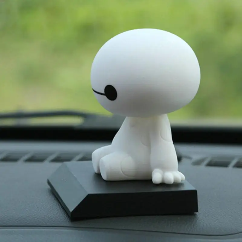 Мультяшный пластиковый робот Baymax качающаяся голова фигурка автомобиля