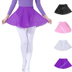 Шифон балетные костюмы танцевальная пачка обёрточная бумага шарф мини юбка для танцев для женщин и детей обувь девочек