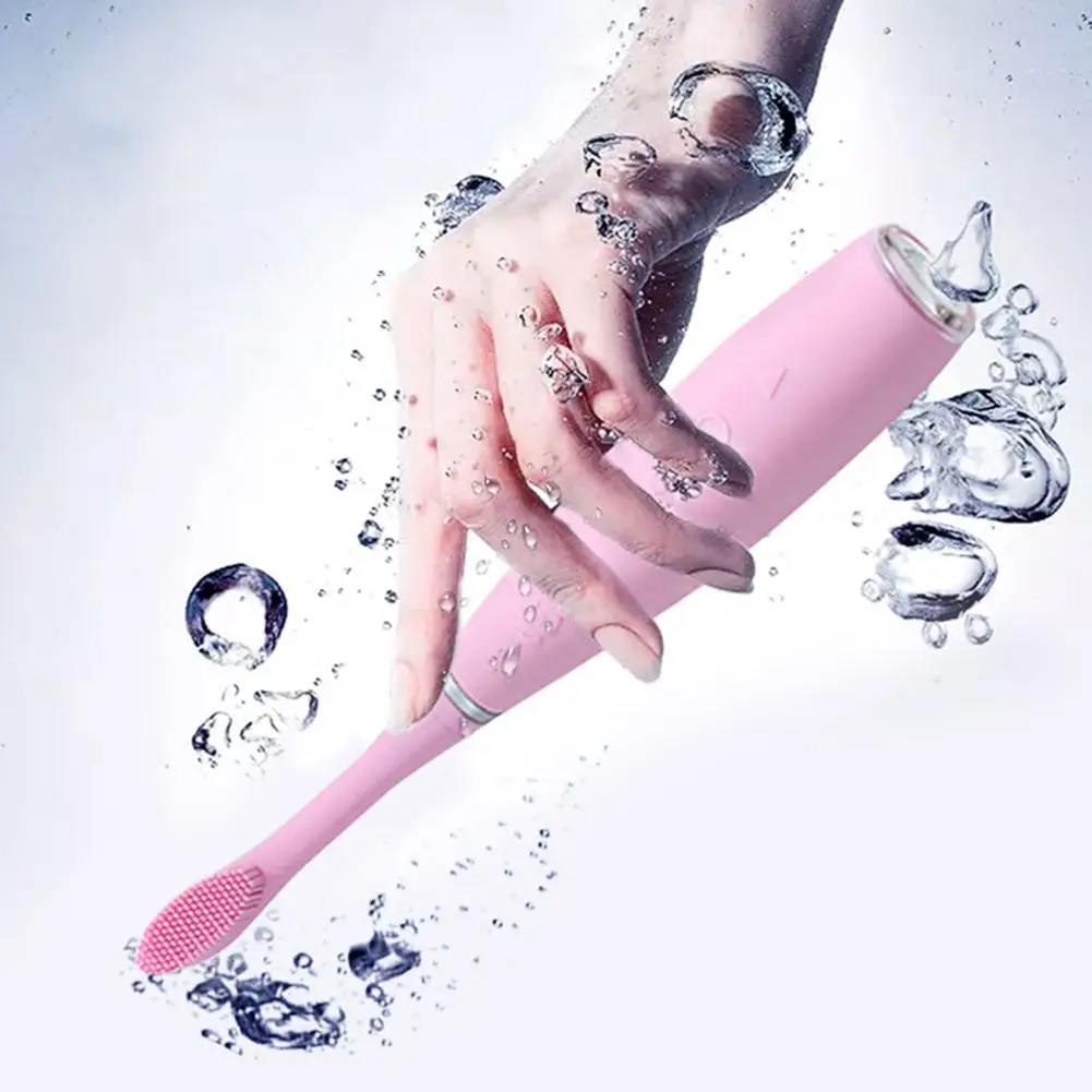 

Electric Silicone USB Charge Oral Care Cleaning Teeth Waterproof Toothbrush