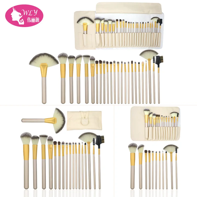 12 A 18 A 24 a Makeup Brush Persian Hair Champagne M White Make-up Brush Set Makeup Tools Manufacturer Direct