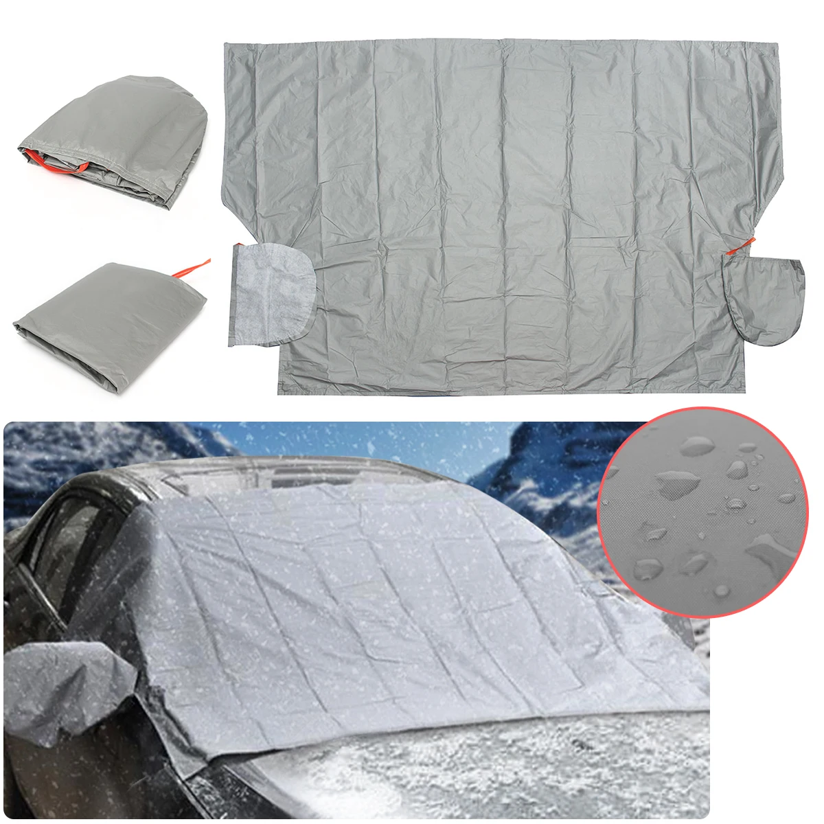 

Magnetic Car Windscreen Windshield Cover Anti Snow Frost Ice Cotton Window Side Mirror Protector