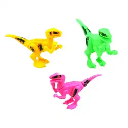 Детские маленькие игрушки в виде мини-динозавра Velociraptor Сборная модель Сделай Сам капсульные игрушки мини-модели строительные блоки