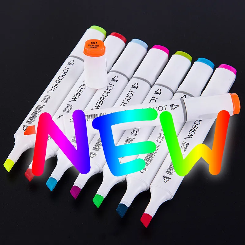 

Rushed mark pen Oil Pens Kit / student painted / 36/48/72/168 color/ manga art supplies stationery sketch alcohol ink