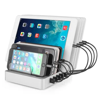 

SZYSGSD QC 3.0 Smart 8 Port USB Phone Charger Phone Stand Quick Charging Station Multiple Charger for Smartphones Tabelet 22A
