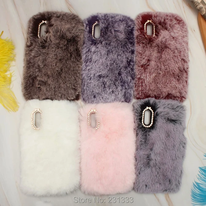 

C-ku Diamond Bling Rabbit Fur Soft TPU Case For Samsung Galaxy M10 A10 For Sony Xperia L3 For Huawei Honor 7C Skin Cover 100pcs