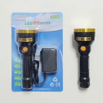 

LED Strong Light Flashlight High Power 60W White Lamp China Plug
