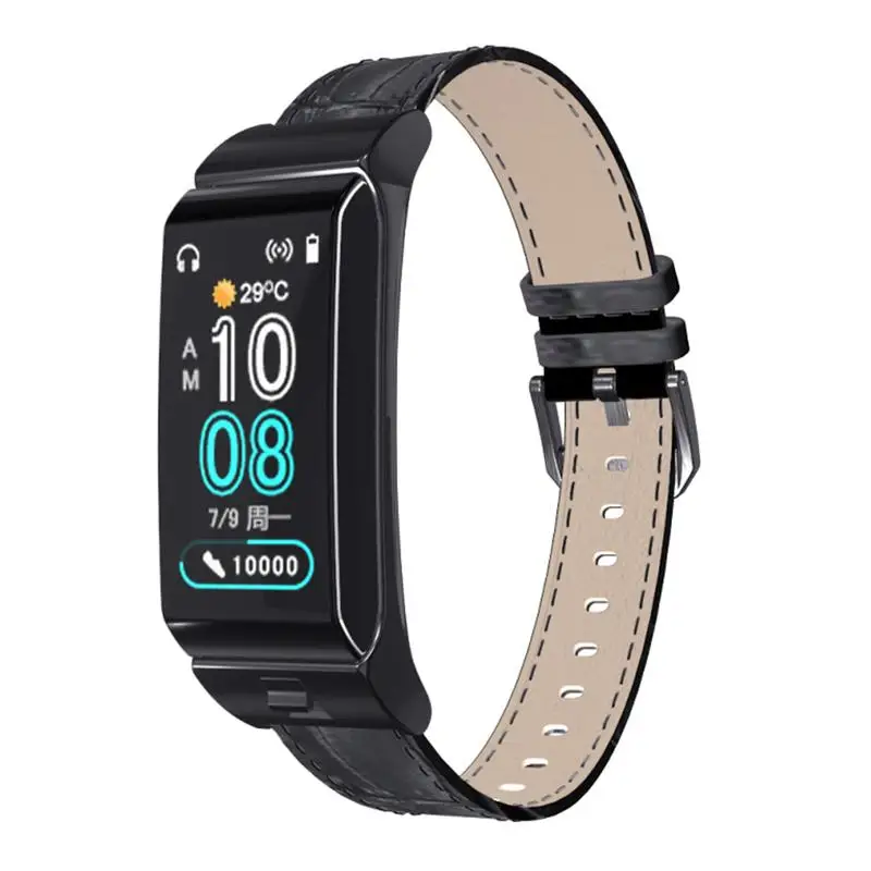 

Bluetooth Color Screen Waterproof Smart Phone Headset Music Player Sedentary Reminder Sleep Detection Message Reminder Pedometer