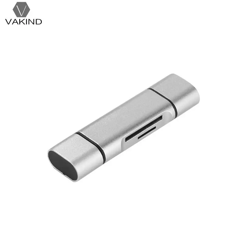 

Aluminium 3 in 1 Card Reader USB Type C Micro USB3.0 TF SD OTG Card Reader