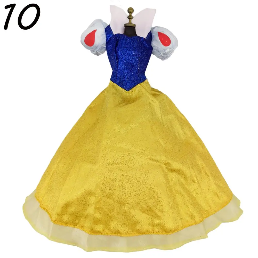 Lot Classic Dress Copy Elsa Bella Princess Party Ball Gown Dancing Fairytale Skirt Doll Accessories Clothes For 17 inch Doll Toy