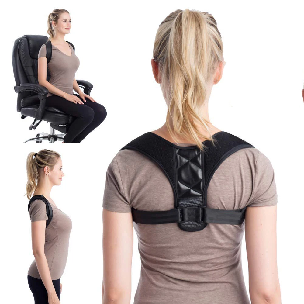 

Adjustable Back Posture Corrector Brace Support Belt Clavicle Spine Back Shoulder Lumbar Posture Correction Pain Relief