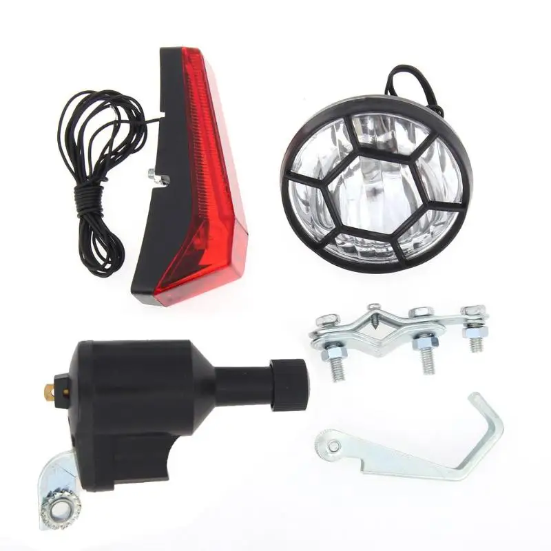 

Bicycle Dynamo Lights Set Bike Headlight Rear Bicycle Lights Safety No Batteries Needed For All Bikes Bicicleta HIgh Quality New