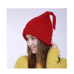 Женская модная женская зимняя вязаная шапочка Лыжная шапка из искусственного меха Bobble Pom Girl теплые шапочки