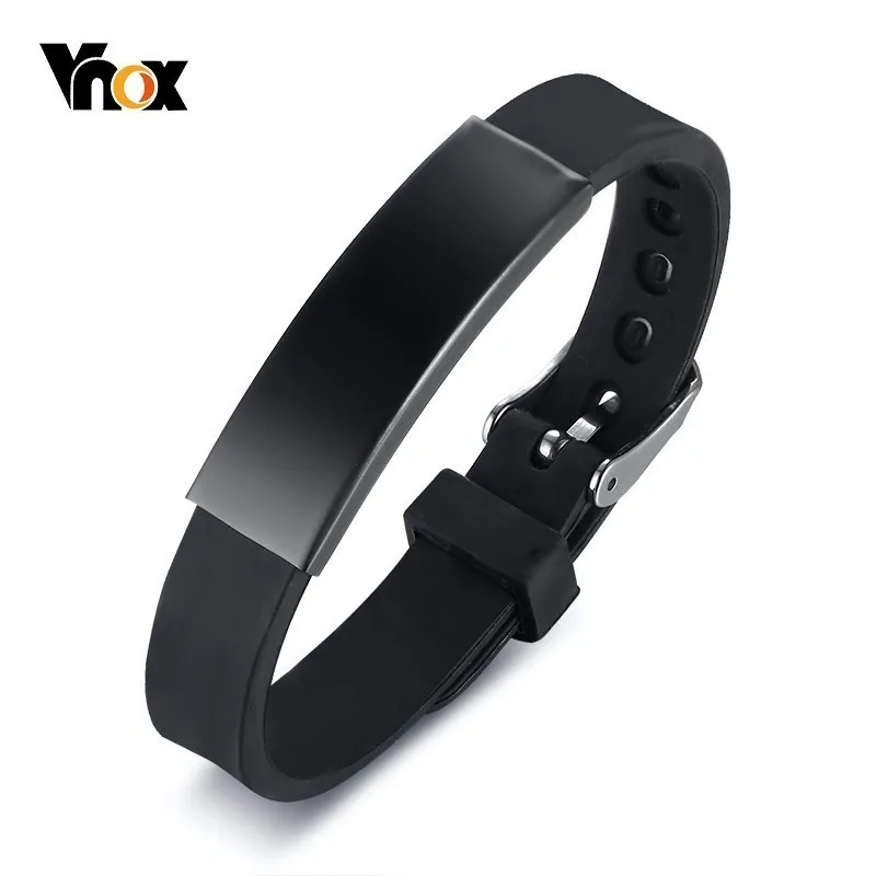 

Vnox Colorful Silicone Bracelets for Boy Girl Size Adjustable Sports Wrist Jewelry