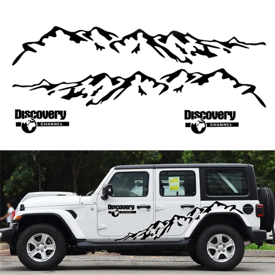 車のドアサイド車体の装飾ステッカー山スタイリングビニールデカールトヨタランドクルーザープラド用 車のステッカー Aliexpress