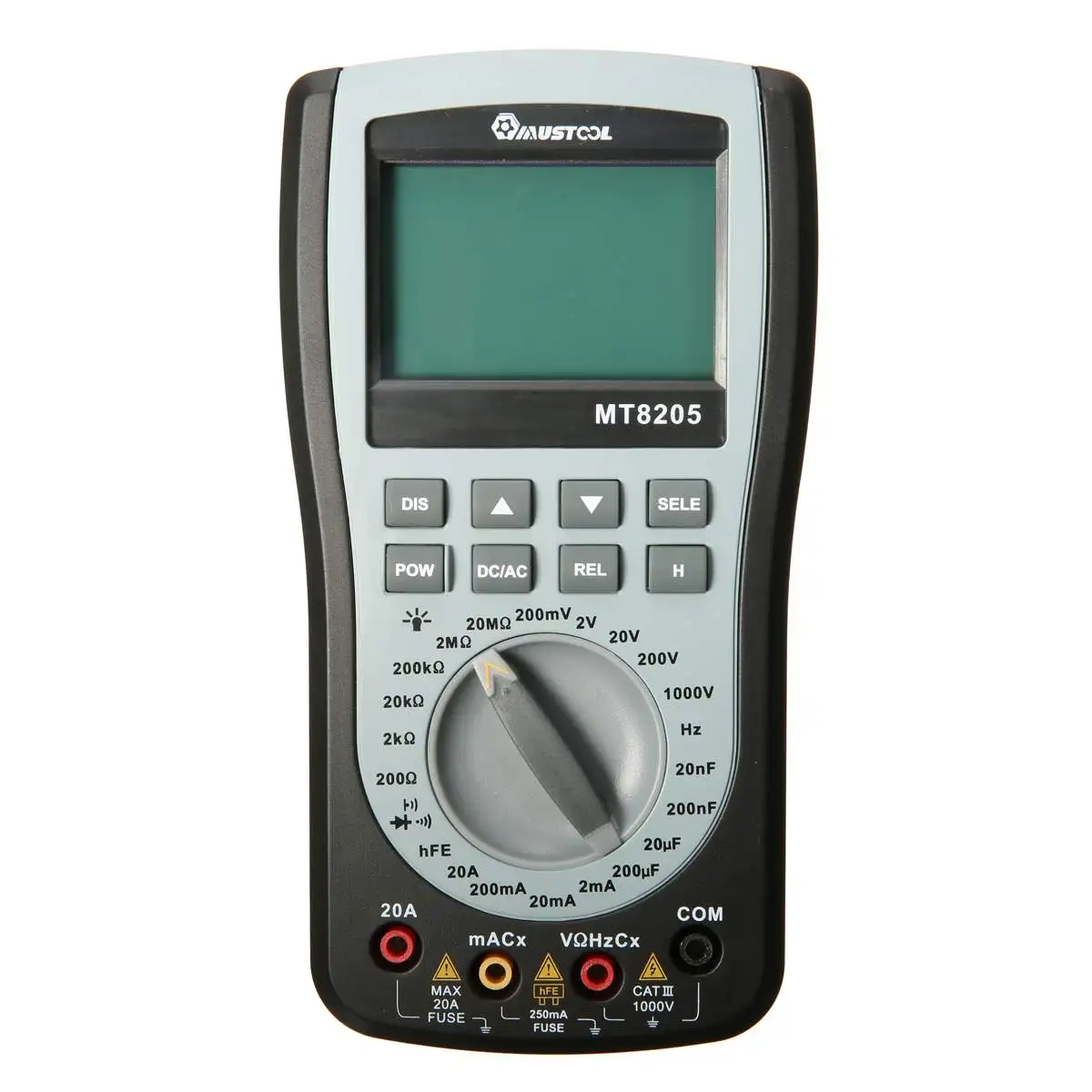 

MT8205 2 in 1 Digital Intelligent Handheld Storage Oscilloscope Multimeter AC/DC Current Voltage Resistance Frequency Diode Test