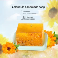 Календула мыло ручной работы 100 г кожа светящееся мыло натуральная форма для мыла ручной работы создание цветов мыло масло и акне эссенция для кожи