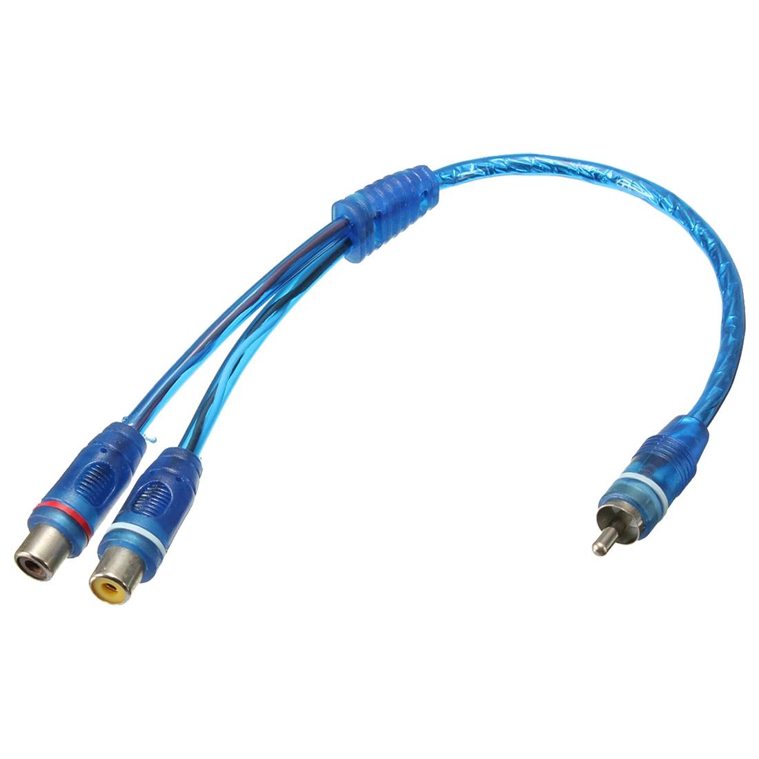 2x RCA Phono Y сплиттер свинцовый Кабель адаптер 1 Папа 2 женский автомобильный разъем 30