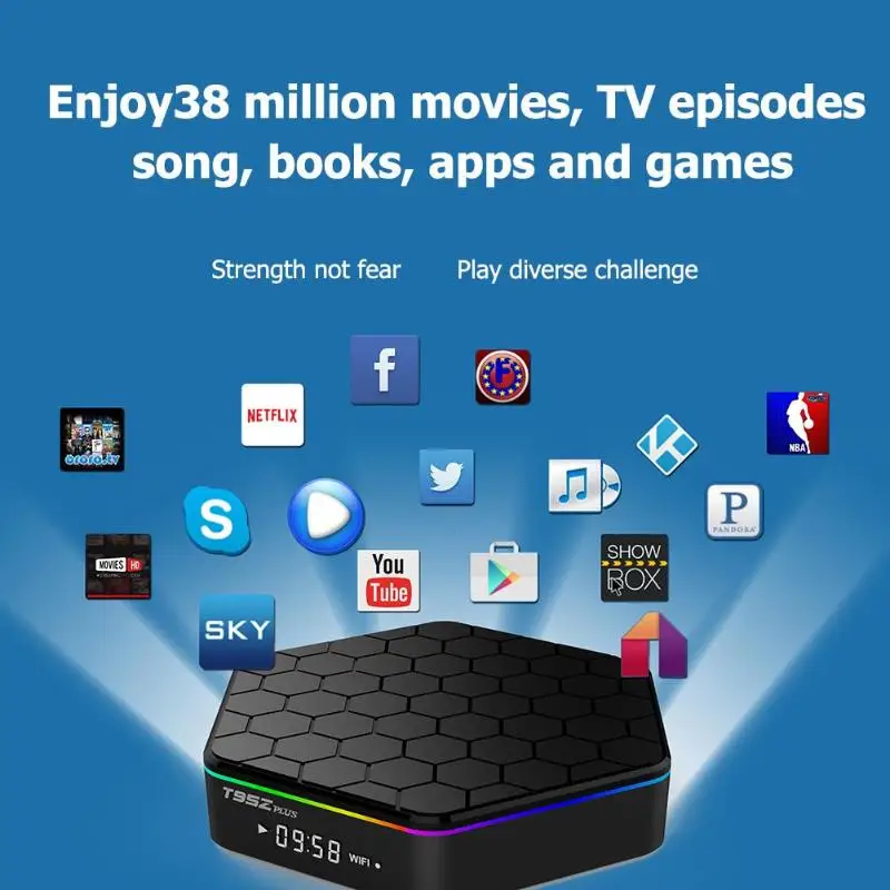 

New Smart TV Box Android 6.0 Amlogic S912 Octa Core 2G+16G/3G+32G 2.4G+5G WIFI Bluetooth H.265 4K Set-top Box Media Palyer