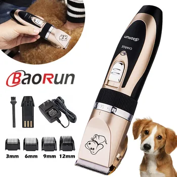 

Baorun Profession Rechargeable Pet Dog Trimmers Electrical Hair Clippers Cat Dog Shavers Hair Cutter Machine Grooming Tool