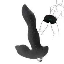 Men Women Vibrating Anal Beads Butt Plug Dildo Prostate Massager Adults Sex Toys Size: 18cm x 9.8cm