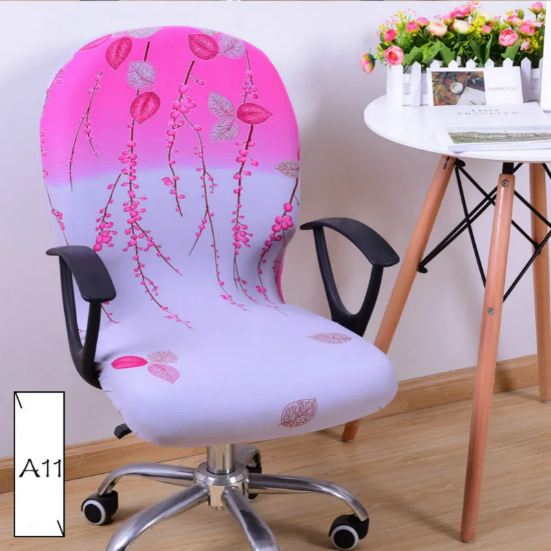 

Office Computer Swivel Rotating Lift Chair Cover Universal Multiple Styles Colorful Chair Covers Housse De Chaise Stool covers